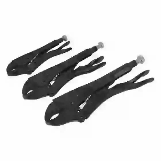 Sealey 3pc Locking Pliers Set